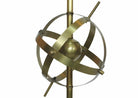 Brass Celestial Armillary Globe Study Table Lamp, Pair
