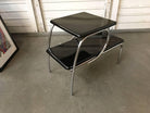Wolfgang Hoffmann Style Art Deco Chrome Tubular & Lacquer Micarta Side Table