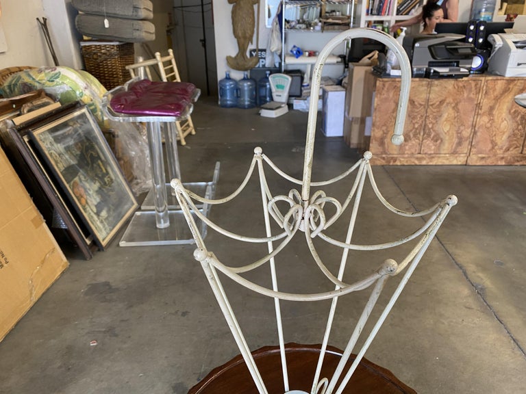 George Nelson Inspired Iron Wire Umbrella Stand