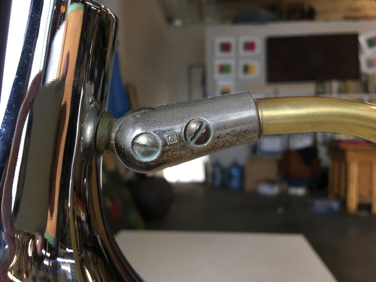 Mid Century Anglepoise Chrome Desk Lamp By Prescolite