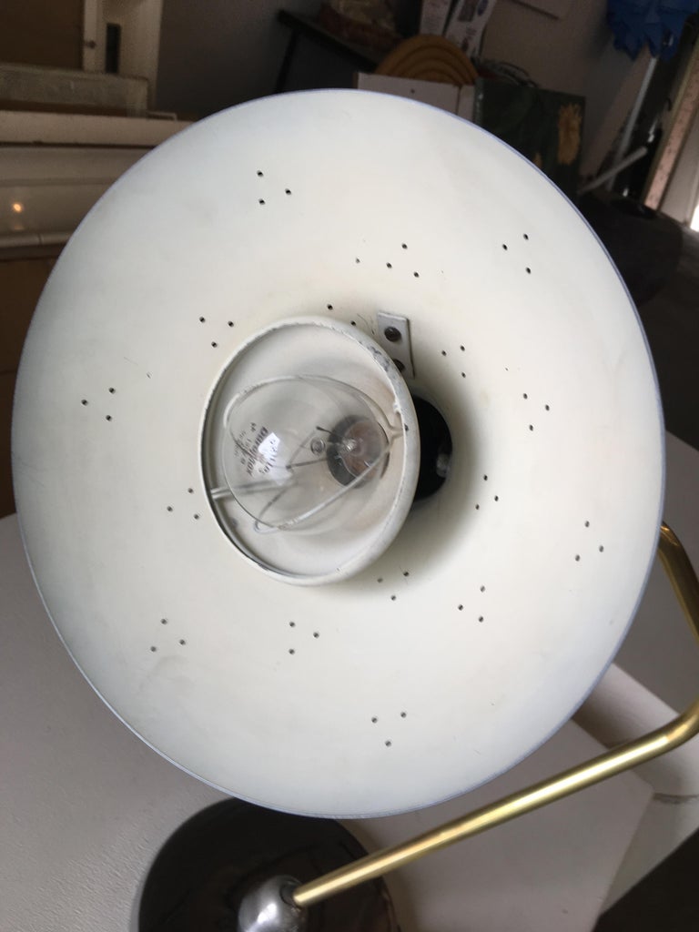 Mid Century Anglepoise Chrome Desk Lamp By Prescolite