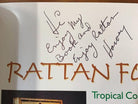 Signed " Rattan Furniture " First Edition Coffee Table Book by Harvey Schwartz