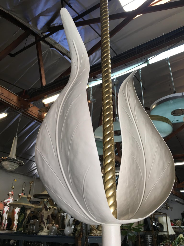 Art Deco Grand Hollywood Theater Palm Leaf Ceiling Pendant