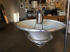 Spun Aluminum Art Deco Ceiling Pendant Lamp by Walter Von Nelson