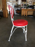 Custom Made Mid-century Iron & Steel Rebar Heart Patio Lounge Chair, Set of Four