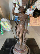 Ernest-Justin Ferrand Female "Coup de Soleil" Zamac Sculpture Table Lamp