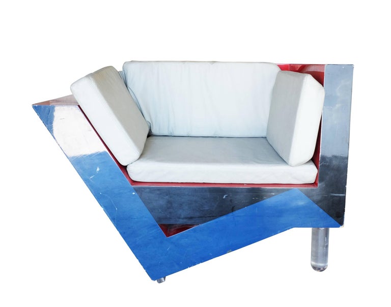 Charles Hollis Jones Postmodern Memphis Inspired Lounge Chair