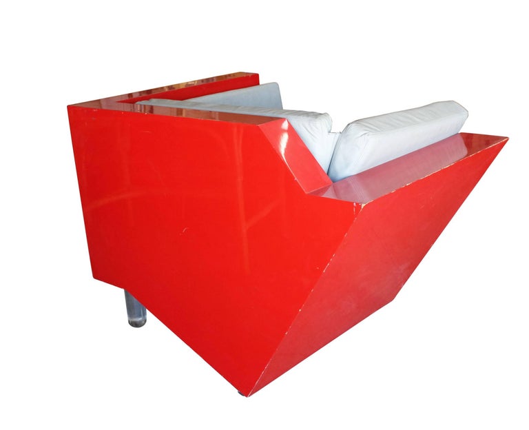 Charles Hollis Jones Postmodern Memphis Inspired Lounge Chair