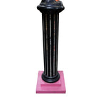 8 Foot Bespoke Flamingo on Roman Column Pedestal Mixed Media Sculpture, 2 Availa