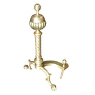 Art Nouveau Brass Fireplace Tool Set, Screen, Andiron, and Log Bucket Set