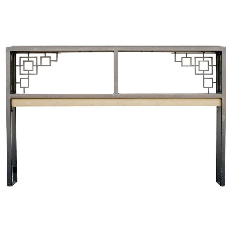 Black and Gold "Prairie" Style Console Table