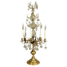 French 19th Century Crystal and Glass Girandole Table Lamp