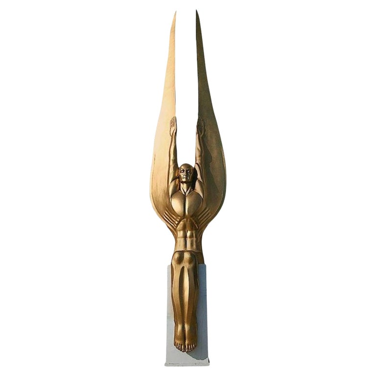 17' Tall Art Deco Style "Wings of the Republic" Angel Sculpture , 3 Available
