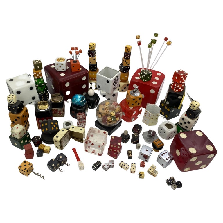 Lifetime Las Vegas Art Deco / Mid-Century Dice Collection