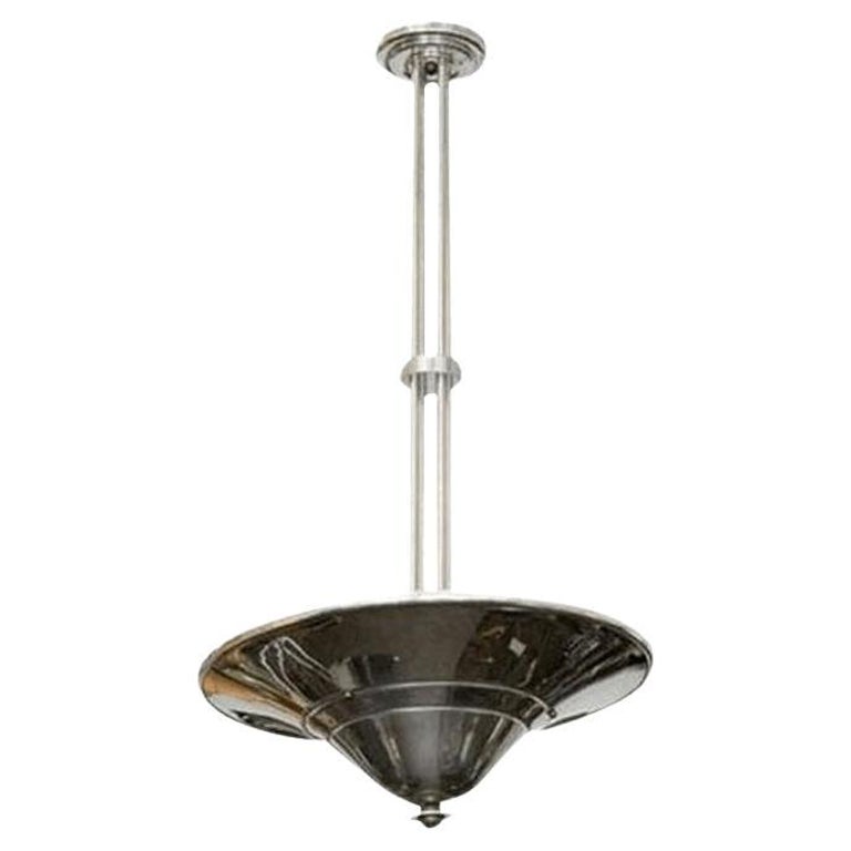 1930s Art Deco Saucer Ceiling Pendant Lamp Multiples, 5 Available