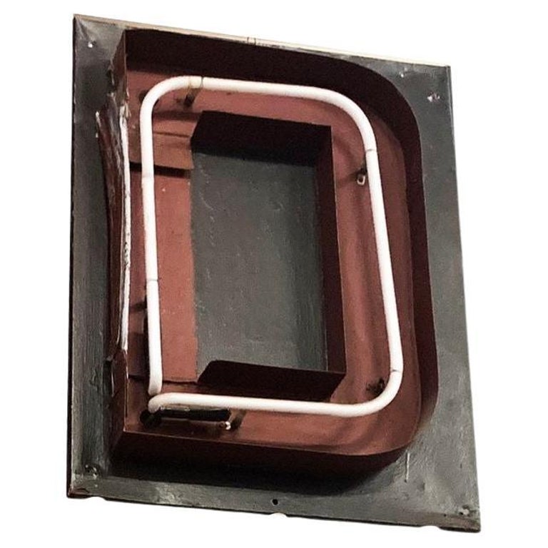 Large Vintage Neon Marquee Letter "D" From Pan American Auditorium