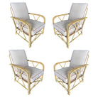 Rare Restored "1949er" Rattan Lounge Chair for Ficks & Reed Set