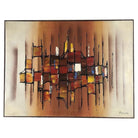 Large Abstract Oil Painting on Canvas by Marcella Doane