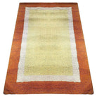 Post Modern Geometric Tricolor Scandinavian Shag Wool Rug