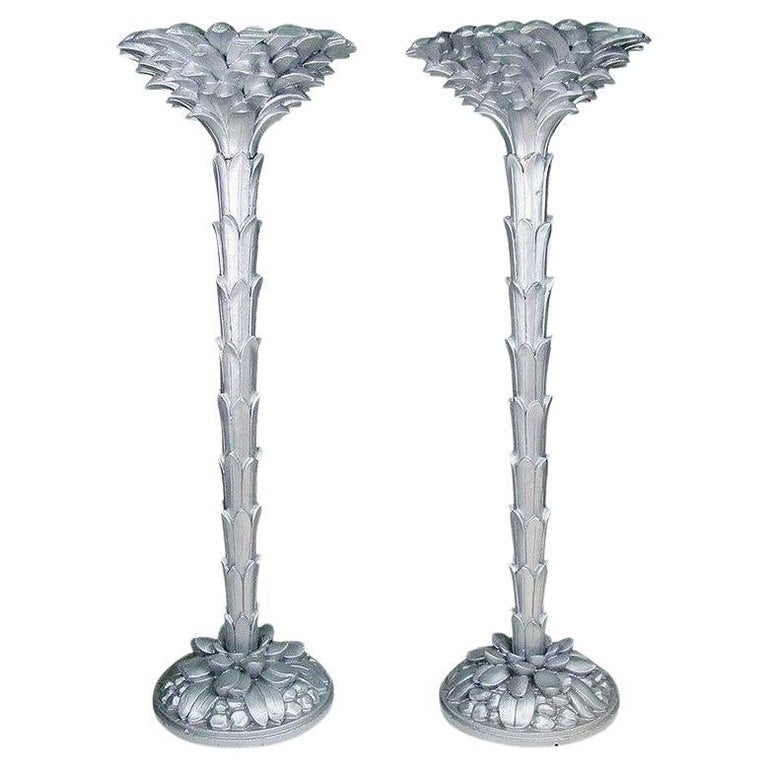 French Torchère Floor Lamps in the Manner of Serge Roche