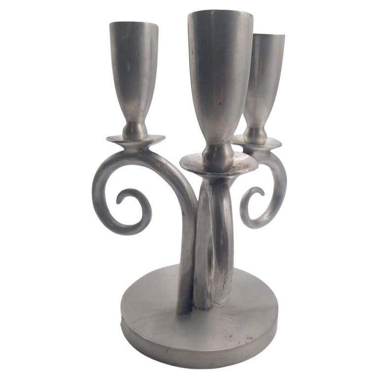 Vintage Palmer Smith Candlestick Holder Hand Hammered