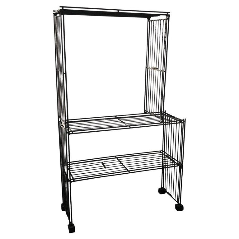 Mid-Century 3-Tier Iron Wire Art Display Shelf Bookshelf Etagere