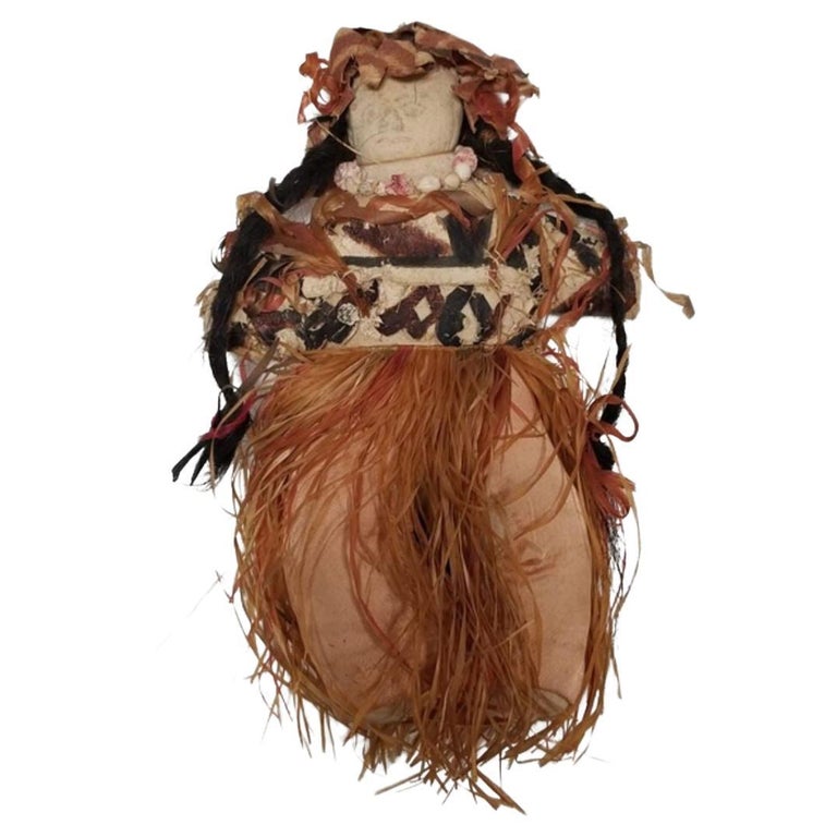 Vintage 1930s HANDMADE Hawaiian Doll.