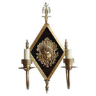 Edwardian era Neoclassical Bronze Greek Face 2-Arm Sconce, 2 Available