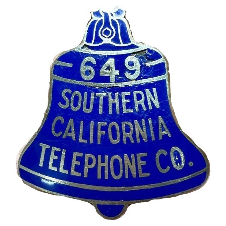 Vintage Southern California Telephone Company Badge