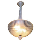 Daum Nancy Style Frosted Glass Art Deco Chandelier