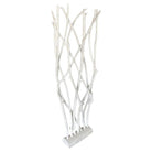 White Modernist Driftwood Floor Sculpture Room Divider