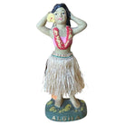 Post War Ceramic "Aloha" Hawaiian Dancing Hula Girl w/ Lei & Grass Skirt