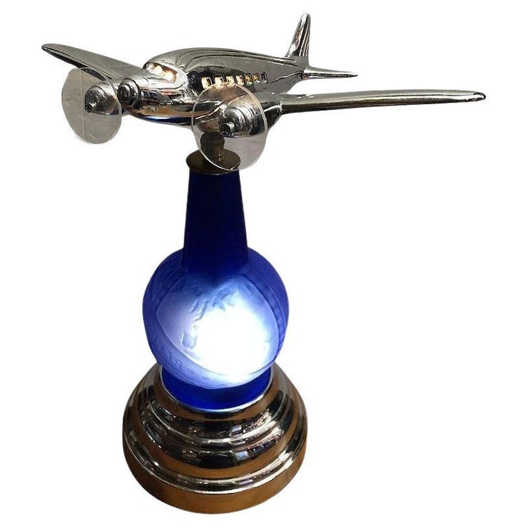 Neo Art Deco 1939 New York World's Fair DC-3 Airplane Lamp Derico, Rick Ramírez