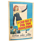 Original 1951 This Is My Affair, "I Can Get It For You Wholesale" Film Poster