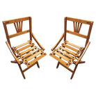 Pair of George Nelson Inspired Child-Size Slat Folding Chair