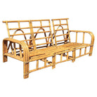 Restored Mid-century Child Size Three-Strand "Horse Shoe Arm" Sofa
