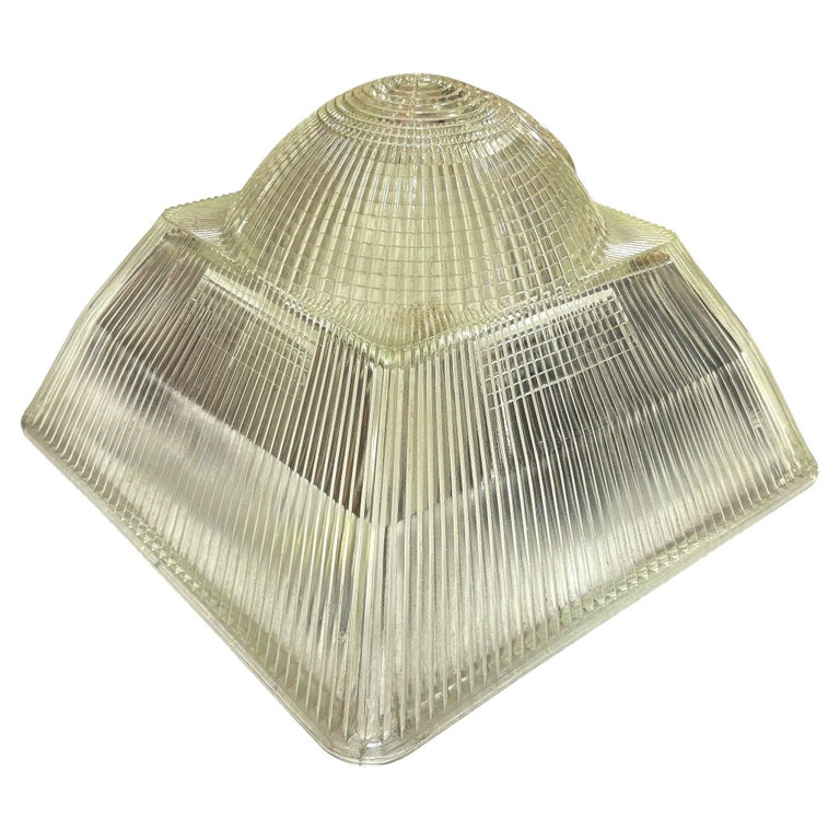 Holophane Glass Ceiling Pendant Light Shade
