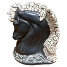 Mid-Century TV Lamp Horse Bust Grey and White