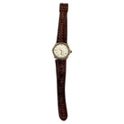 Longines 10K Gold-Filled Hexagonal Case Manual Watch w/ Crocodile Leather Band