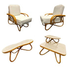 Restored Rattan Loop Leg Livingroom Set