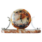 Rare Mid-Century Acrylic & Marble Modernist Mantel Clock