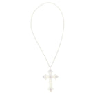 Renaissance Revival Austro-Hungarian Gothic Cross Necklace with Garnets
