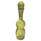 Spanish Mid Century Spaghetti String Green Art Glass String Decanter Bottle