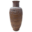 Heavy Cast Art Deco Copper Chinese Dragon Vase