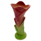Mid Century Calla Lilly Pink Green Bud Vase by Shawee Pottery