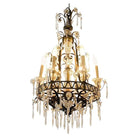 Louis XVI Revival Style French Crystal and Bronze Chandelier