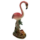 Mid-century Highly Detailed Pink Flamingo Ceramic Tabletop Sculpture Brad Keeler