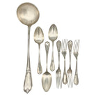 19th Century French L'Alfénide Christofle/Charles Halphen Flatware with Ladle