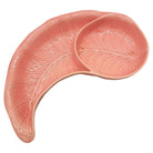 MCM California Pottery Chips & Dip Tray Pink Banana Leaf by Valley Vista