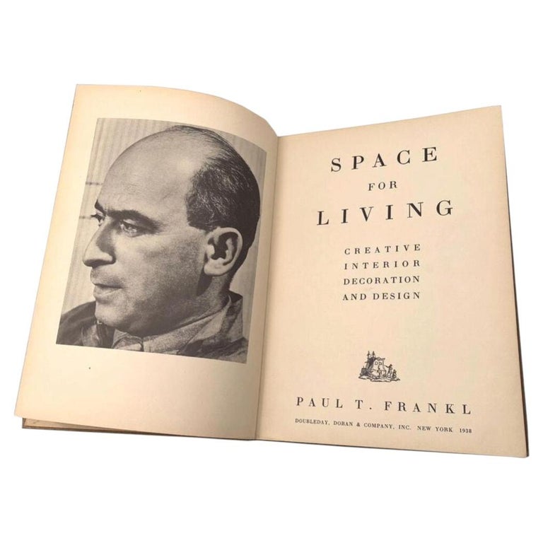 1938 First Edition "Space for Living" Design Book by Paul T. Frankl